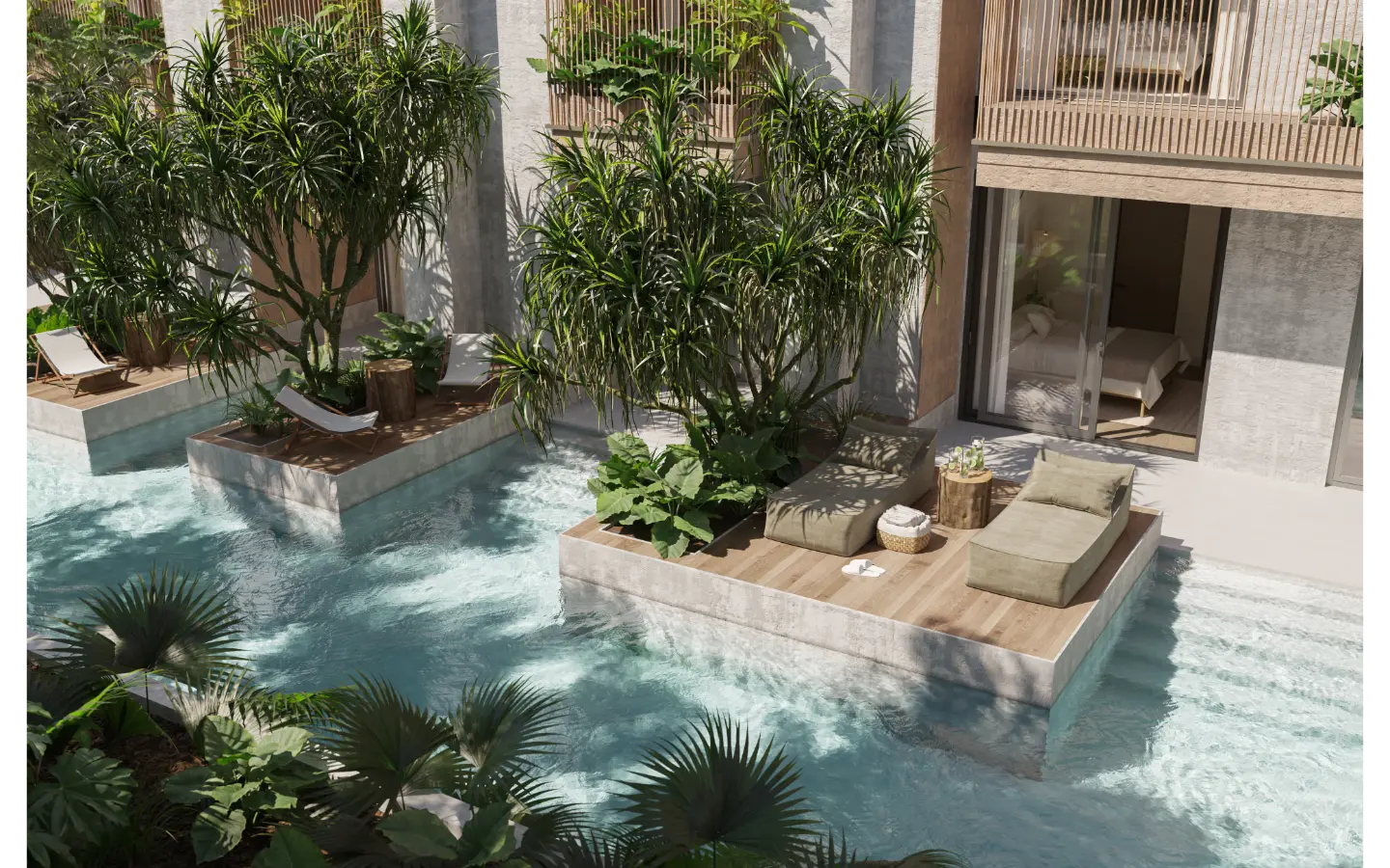 ID Ansaya at Aldea Elegant One Bedroom Penthouse for Sale in Downtown Punta Cana with Private Jacuzzi ()