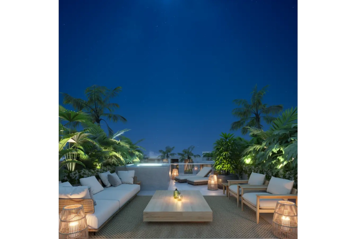ID Ansaya at Aldea Elegant One Bedroom Penthouse for Sale in Downtown Punta Cana with Private Jacuzzi ()