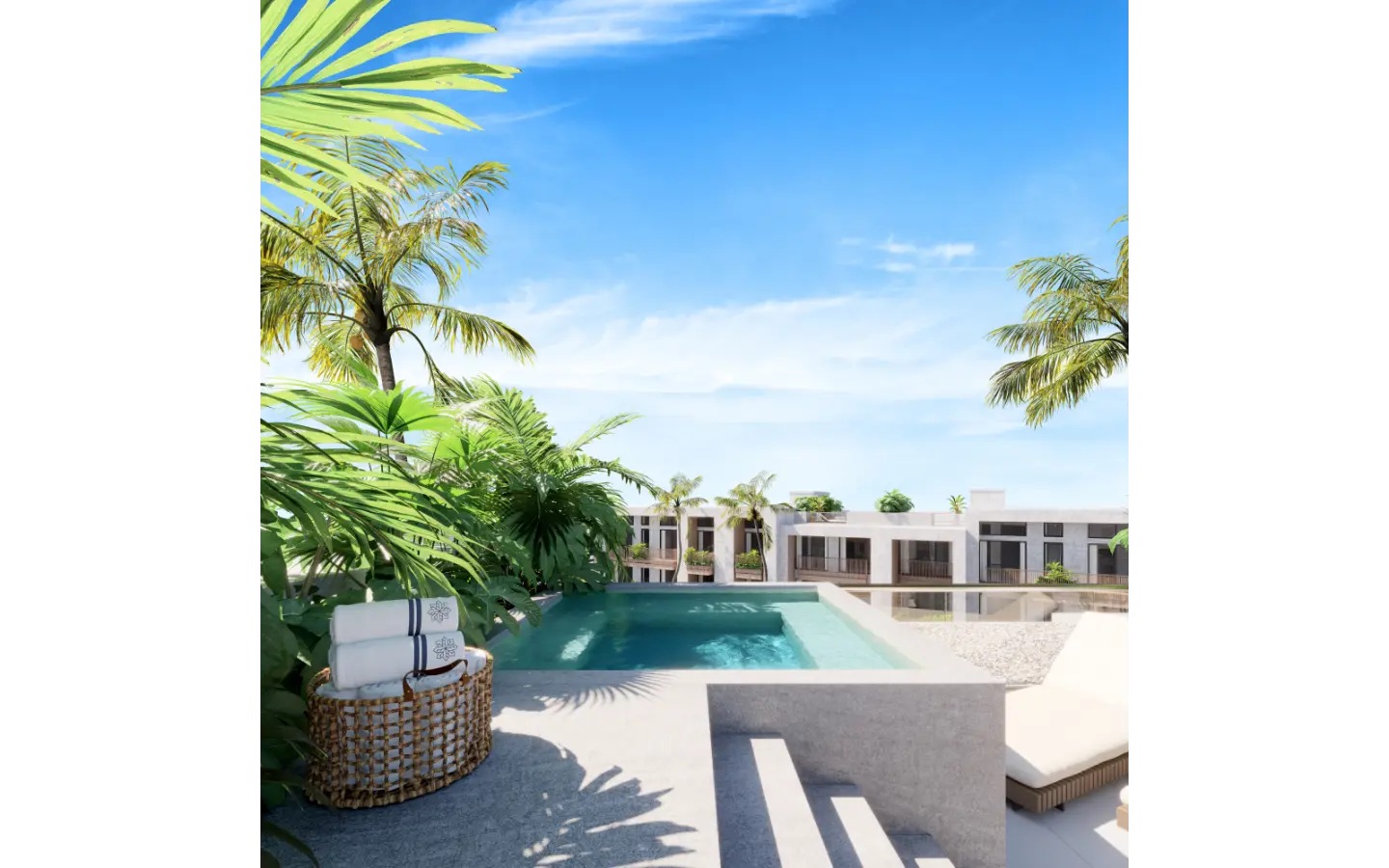 ID Ansaya at Aldea Elegant One Bedroom Penthouse for Sale in Downtown Punta Cana with Private Jacuzzi ()