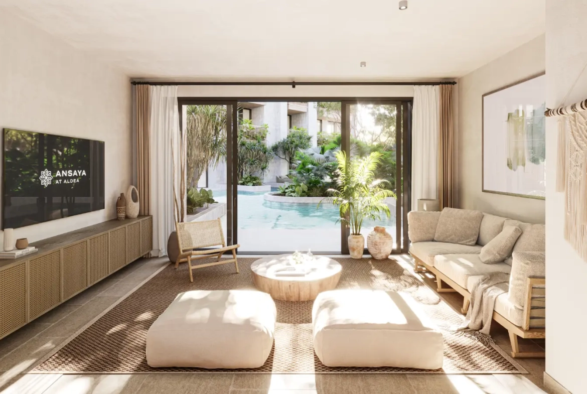 ID Ansaya at Aldea Elegant One Bedroom Penthouse for Sale in Downtown Punta Cana with Private Jacuzzi ()