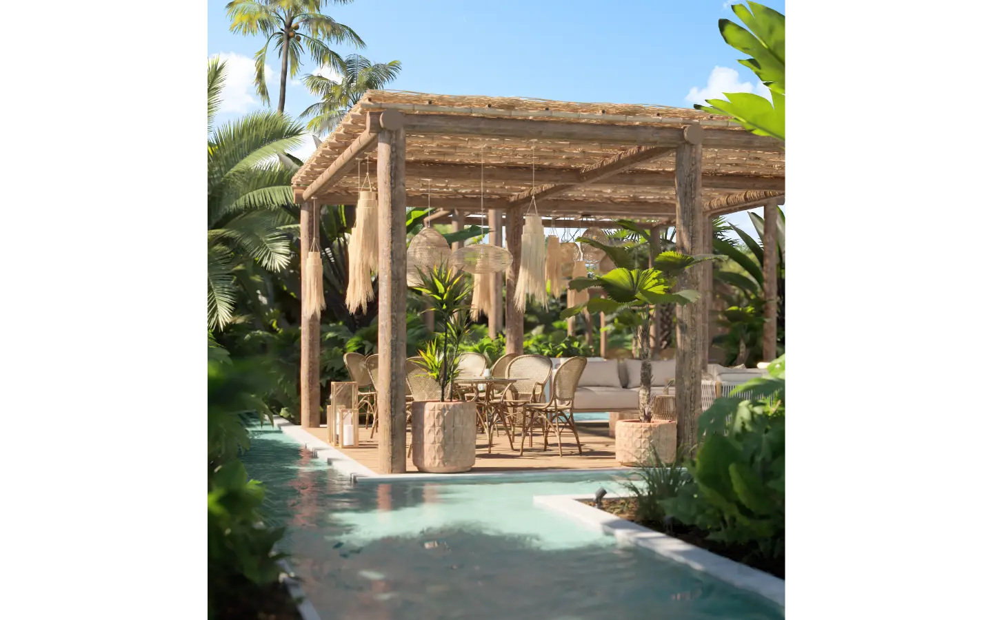 ID Ansaya at Aldea Elegant One Bedroom Penthouse for Sale in Downtown Punta Cana with Private Jacuzzi ()