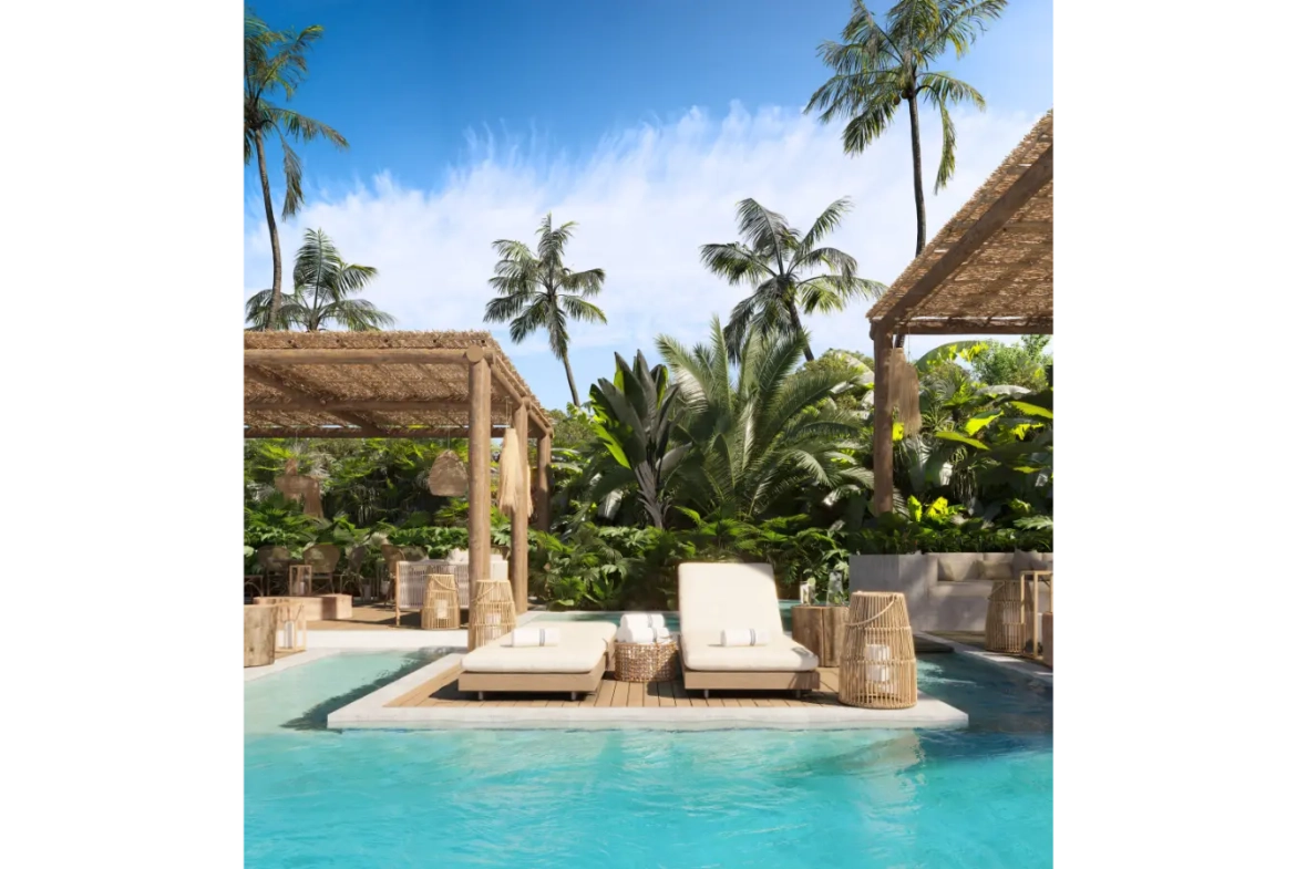 ID Ansaya at Aldea One Bedroom Apartment for Sale in Downtown Punta Cana with Sundeck ()
