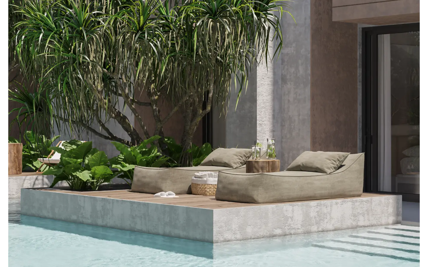 ID Two Bedroom Penthouse at Ansaya Aldea — Downtown Punta Cana Rooftop Retreat with Private Jacuzzi ()