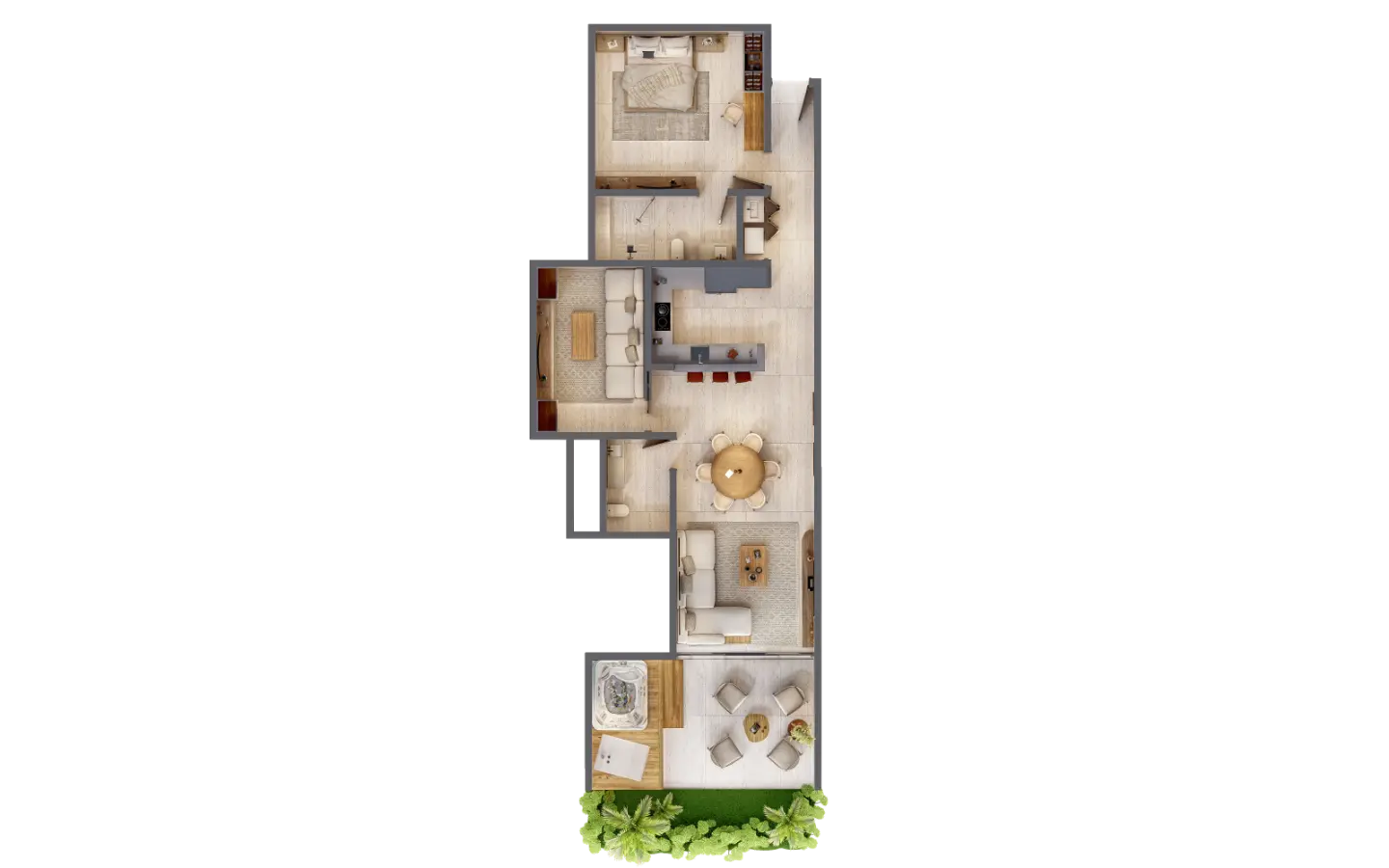 ID 4025 Riviera Lakes Cap Cana 1 Bedroom Apartment for Sale with Private Patio (2)
