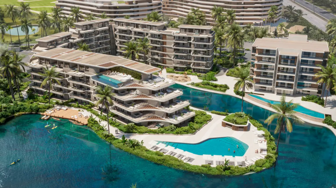 Azul Garden: 3-Bedroom Apartment for Sale with Gym, Lobby and Lush Green Areas in Cap Cana