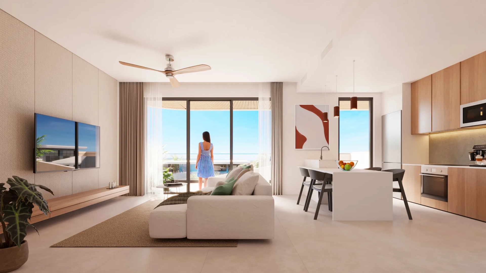 ID 4031 Azul Garden Cap Cana 2 Bedroom Condo with Family Room Lake View & Tropical Gardens (17)
