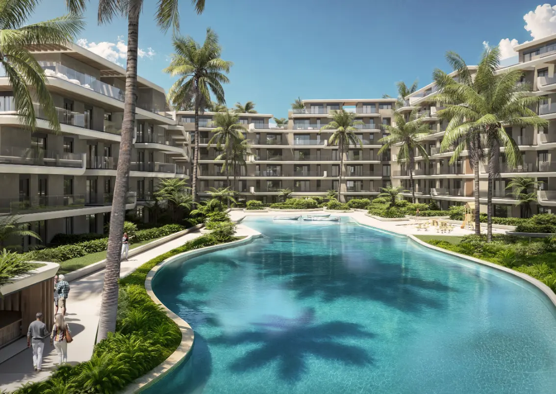 2-Bedroom Lake-View Apartment with Family Room in Azul Garden, Juanillo, Cap Cana