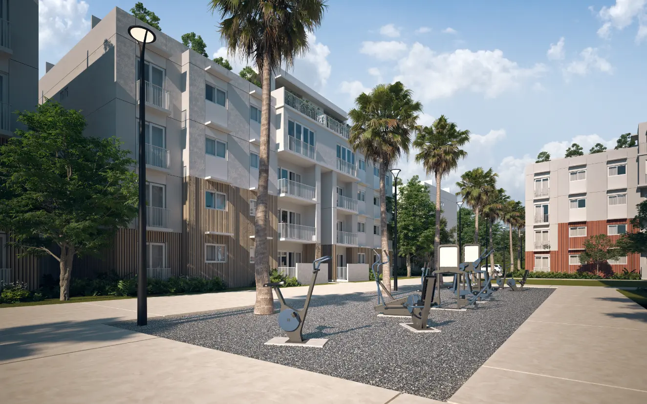 Mallorca Village, La Romana: Three‑Bedroom Penthouse with Airbnb Area and Outdoor Fitness Facilities