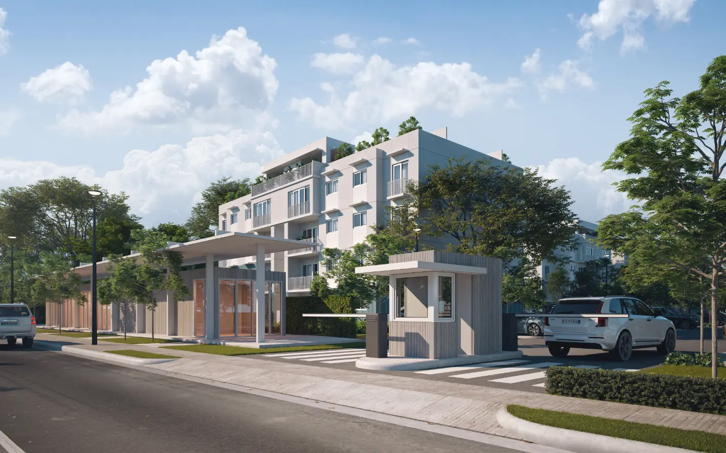 Modern three-bedroom apartment with private rooftop terrace in Mallorca Village, La Romana.