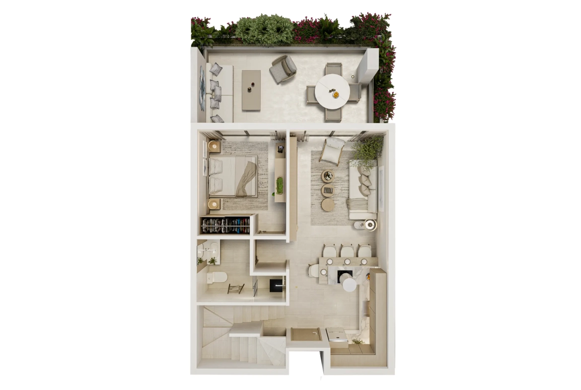 ID 4038 Three‑Bedroom Penthouse in Palm Bayahibe Residences — Green Oasis Living (13)