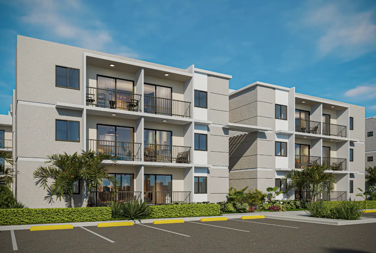 Affordable 1 Bedroom Condo for Sale in Los Robles Residences Bavaro Punta Cana with Pool and Gym