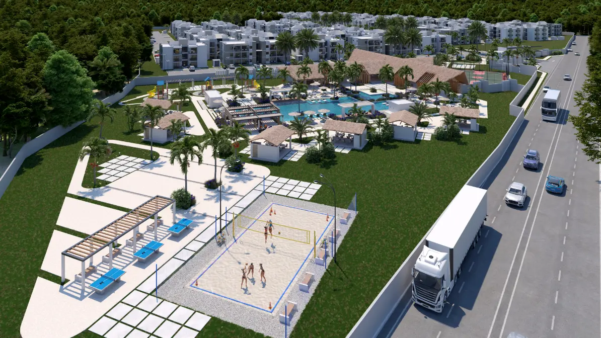 Spacious 3 Bedroom Condo for Sale in Los Robles Residences Bavaro Punta Cana with Resort Style Amenities