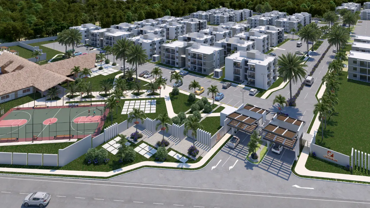 Los Robles Residences: Elegant 2 Bedroom Condo for Sale in Bavaro with Pet-Friendly Area