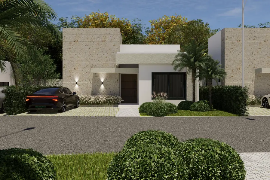 Two Bedroom Villa with Terrace in Ecos del Mar III near Downtown Punta Cana