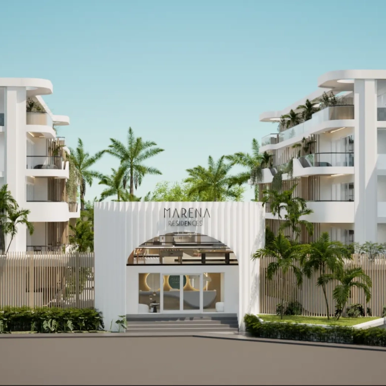 Marena Residences Pueblo Bayahibe 2 bedroom apartment for sale in gated community with pool heated Jacuzzi BBQ area and parking