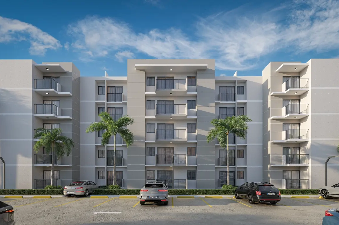 Bavaro Island II one bedroom apartment for sale in Pueblo Bavaro Punta Cana with pool and gym