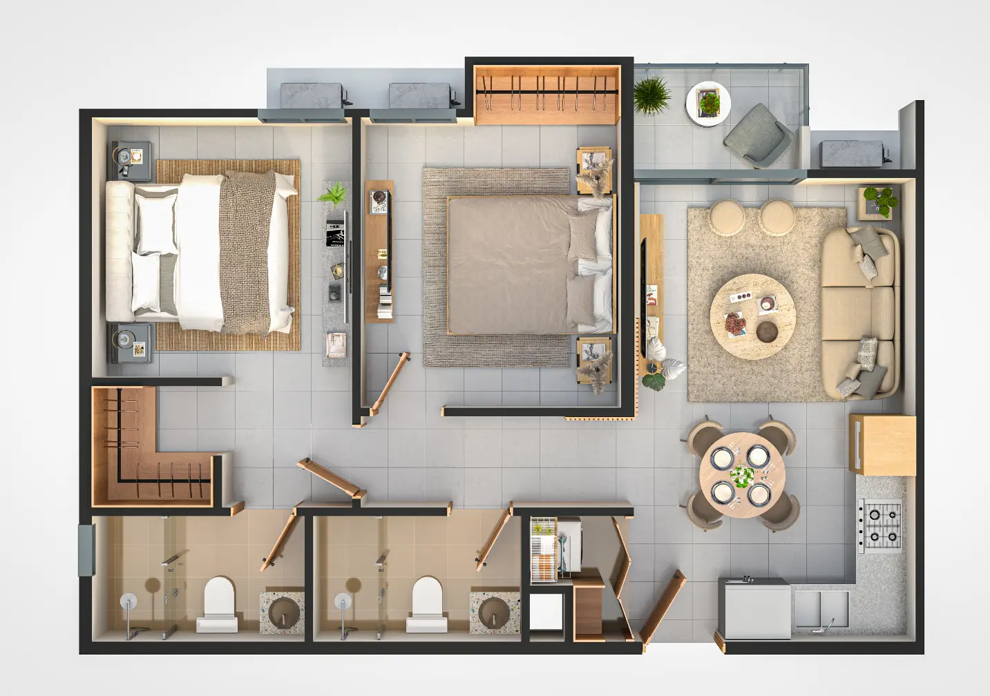 ID 4061 Stylish 2 Bedroom Apartment with Home Automation System at Bavaro Island II Pueblo Bávaro (22)