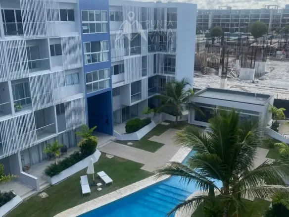 Kasa Residences 2 Bedroom Condo for sale in Downtown Punta Cana featuring open-concept living and modern kitchen.