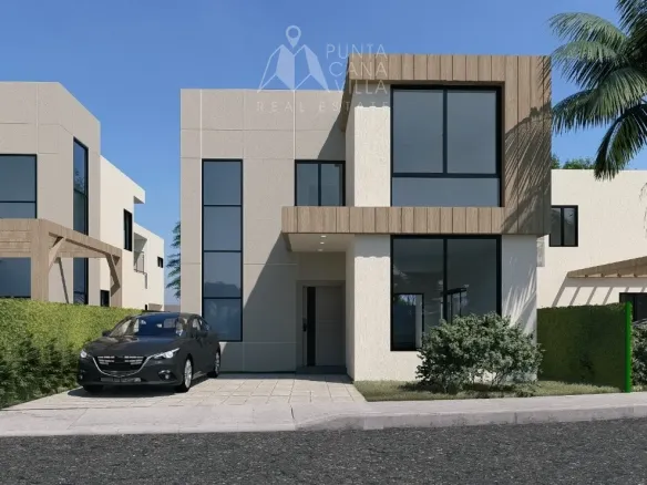 Villas Gardenias 3 Bedroom Villa for sale in Veron Punta Cana with private terrace and gated community