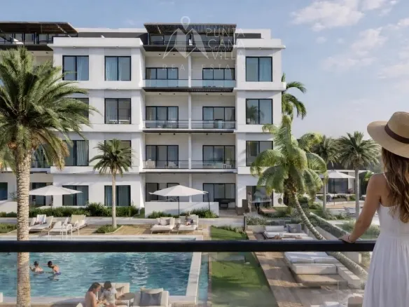 Apartamento de 2 habitaciones Gaya Cana en venta en Bávaro, Punta Cana con terraza privada con jacuzzi y piscina