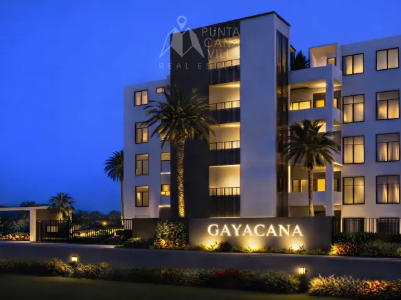 Penthouse Gaya Cana de 2 habitación en venta en Bávaro, Punta Cana, con terraza con jacuzzi en la azotea