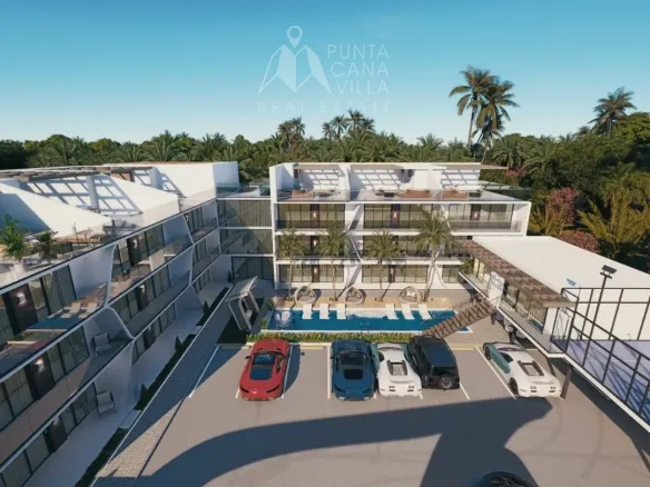 UVE Residences 2 Bedroom Apartment for sale in Brisas de Punta Cana with pool and resort amenities