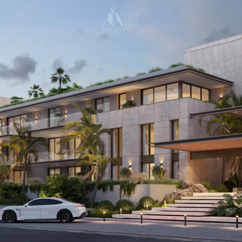 Mina Residences 2 Bedroom Penthouse for sale in Las Iguanas Cap Cana with private terrace and rooftop pool