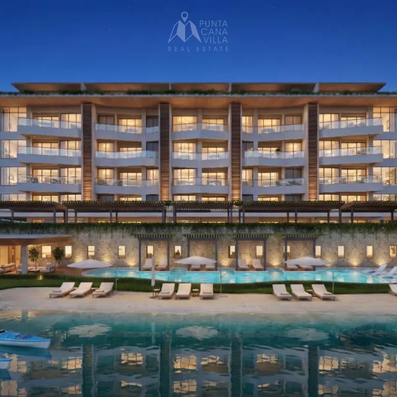 Luxury ABYA Cap Cana apartment exterior view in Marina Cap Cana